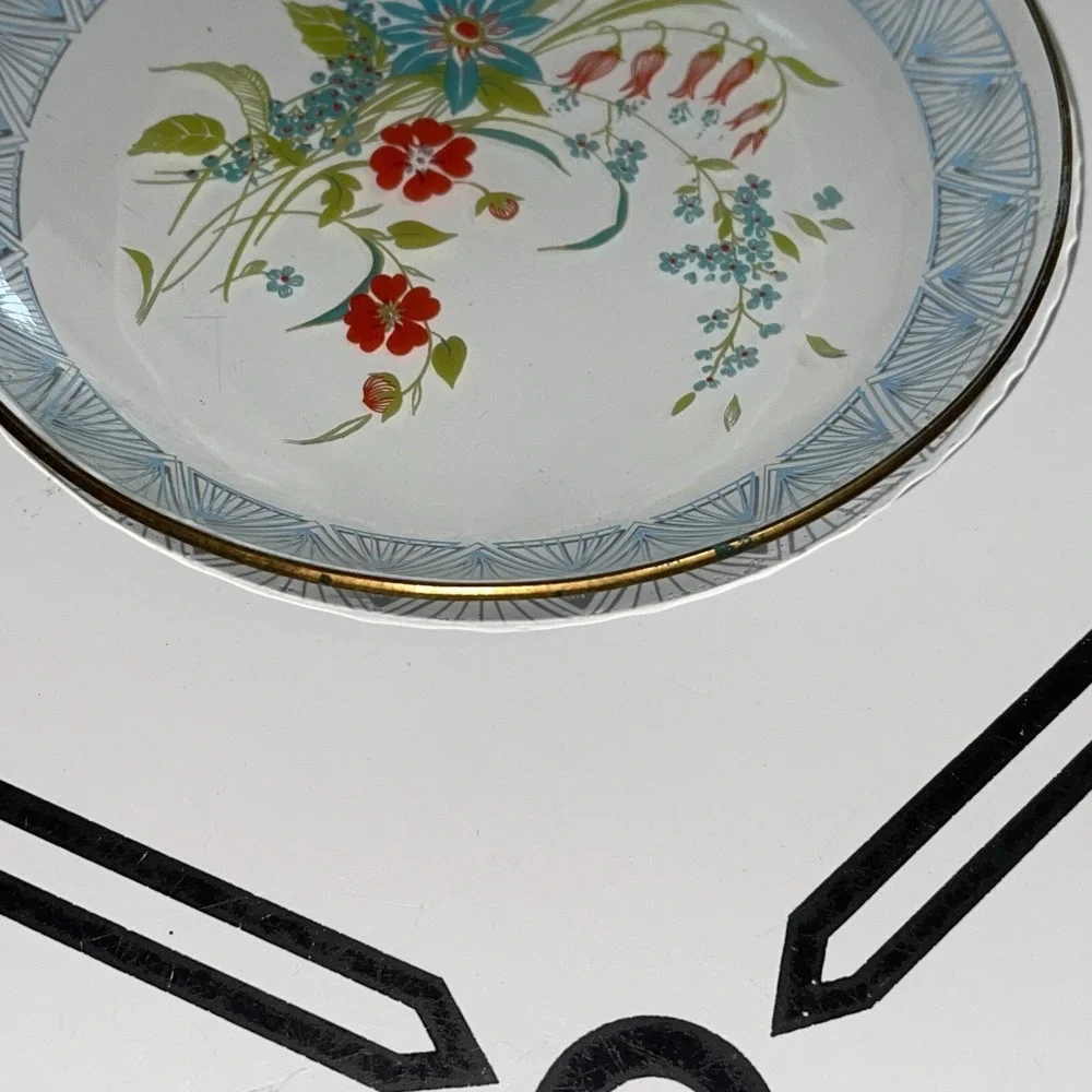 Mid Century Wildflowers Serving Tray, Bowls, & Plates‎ Set of 5